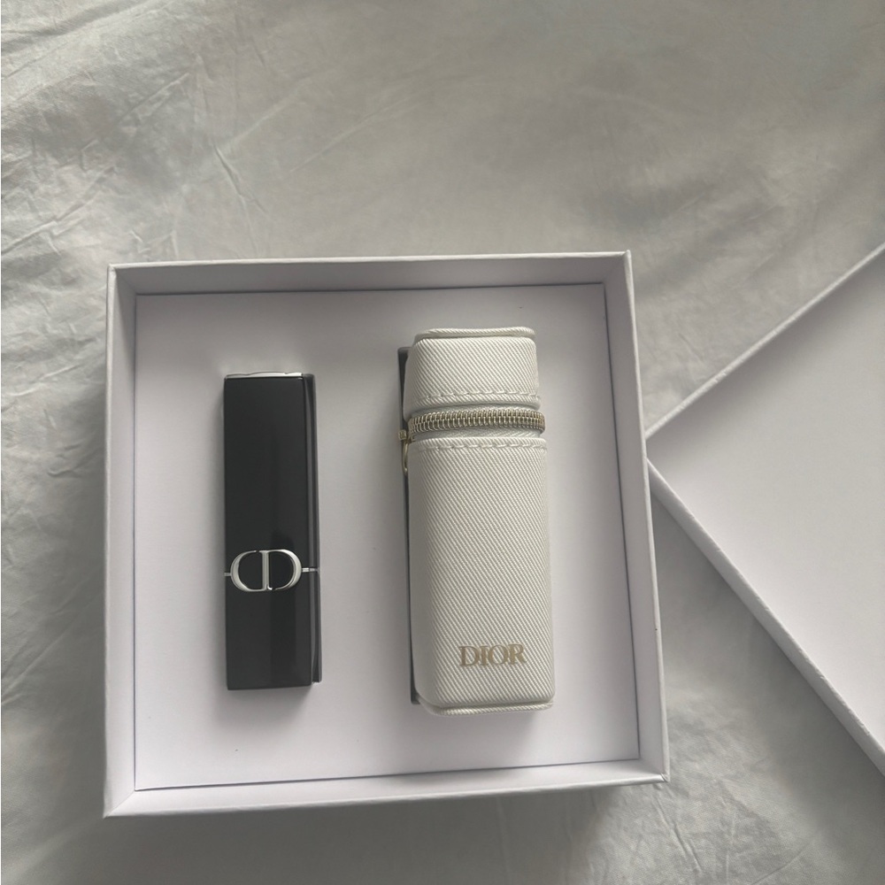 Dior red Lipstick with White Case